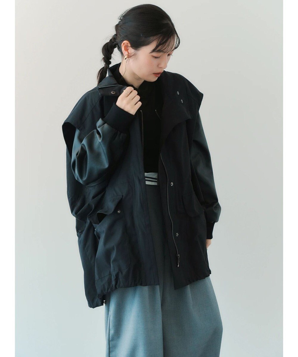 【イェッカ ヴェッカ/YECCA VECCA】の3way SET アウター インテリア・キッズ・メンズ・レディースファッション・服の通販 founy(ファニー) 　ファッション　Fashion　レディースファッション　Fashion for Women　アウター　Coat / Outerwear Collection　レディースジャケット・軽アウター　Jackets　ブルゾンジャケット・スポーティアウター　Blouson Jackets　インナー　Innerwear　ジャケット　Jacket, Outerwear　スタンド　Stand Collar, Upright Stand　トレンド　Trend, Trending Now　フェイクレザー　Faux Leather, PU Leather　フォルム　Silhouette, Form　ブルゾン　Blouson, Bomber Jacket　ポケット　Pocket, Pocket Detail　ロング　Long, Long-Length　A/W・秋冬　Autumn/Winter　Black|ID: prp329100004656592 ipo3291000000033682475