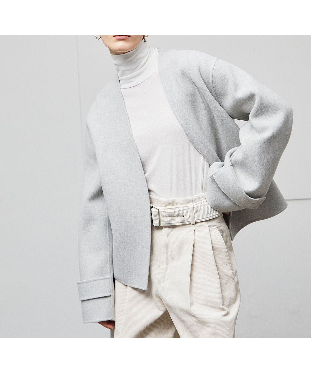 【ベイジ,/BEIGE,】のGRASSE / リバーウールクロップドコート 人気、トレンドファッション・服の通販 founy(ファニー) 　ファッション　Fashion　レディースファッション　Fashion for Women　アウター　Coat / Outerwear Collection　コート・ロングコート・ピーコート　Long Coats, Peacoats & More　レディースジャケット・軽アウター　Jackets　カーディガン　Cardigan, Knitwear　グラス　Glass, Eyewear　ショート　Short, Short Length　ジャケット　Jacket, Outerwear　スリーブ　Sleeve, Long Sleeve / Short Sleeve　タイトスカート　Pencil Skirt, Tight Skirt　フォルム　Silhouette, Form　 other-1|ID: prp329100004656595 ipo3291000000033682485