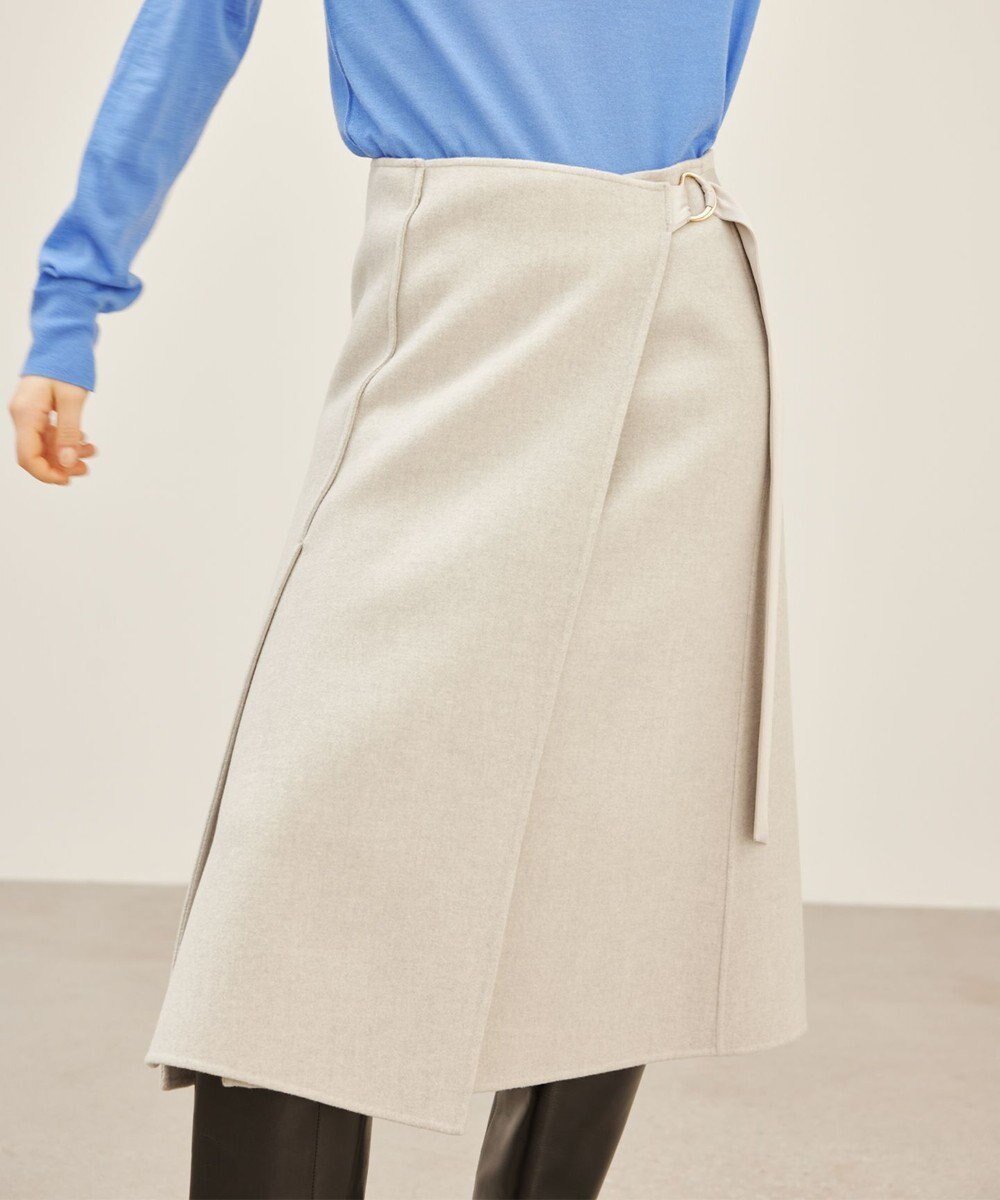 【ベイジ,/BEIGE,】のGRASSE / サテンベルト付きリバーラップスカート 人気、トレンドファッション・服の通販 founy(ファニー) 　ファッション　Fashion　レディースファッション　Fashion for Women　スカート　Skirts　ベルト&ウエストマーク　Belts & Waist Accessories　グラス　Glass, Eyewear　サテン　Satin, Glossy Fabric　ジャケット　Jacket, Outerwear　セットアップ　Set-Up, Coordinated Outfit　ミックス　Mix, Mixed Style　ラップ　Wrap, Wrap Design　A/W・秋冬　Autumn/Winter　おすすめ　Recommended / Our Picks　エレガント 上品　Elegant　ビジネス 仕事 通勤　Business / Work / Commuting　 other-1|ID: prp329100004656596 ipo3291000000033682508