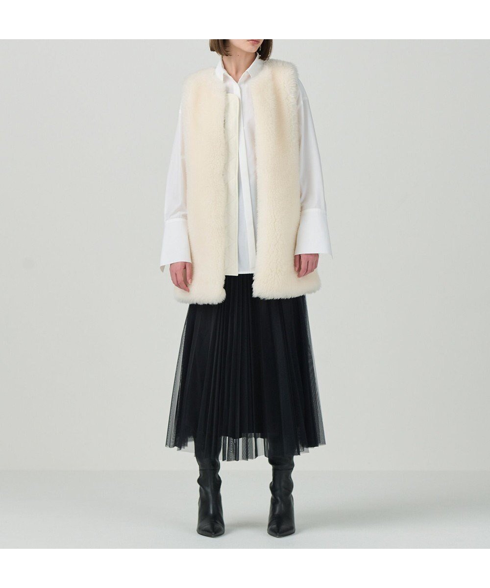 【グレース コンチネンタル/GRACE CONTINENTAL】のウールボアコンビジレ インテリア・キッズ・メンズ・レディースファッション・服の通販 founy(ファニー) 　ファッション　Fashion　レディースファッション　Fashion for Women　アウター　Coat / Outerwear Collection　レディースジャケット・軽アウター　Jackets　秋　Autumn　カットソー　Cut and Sewn Top　サイドジップ　Side Zip, Side Zipper　ジャケット　Jacket, Outerwear　ダウン　Down, Puffer　ベスト　Vest, Waistcoat　ロング　Long, Long-Length　冬　Winter / This Winter　A/W・秋冬　Autumn/Winter　キナリ|ID: prp329100004656609 ipo3291000000033682589