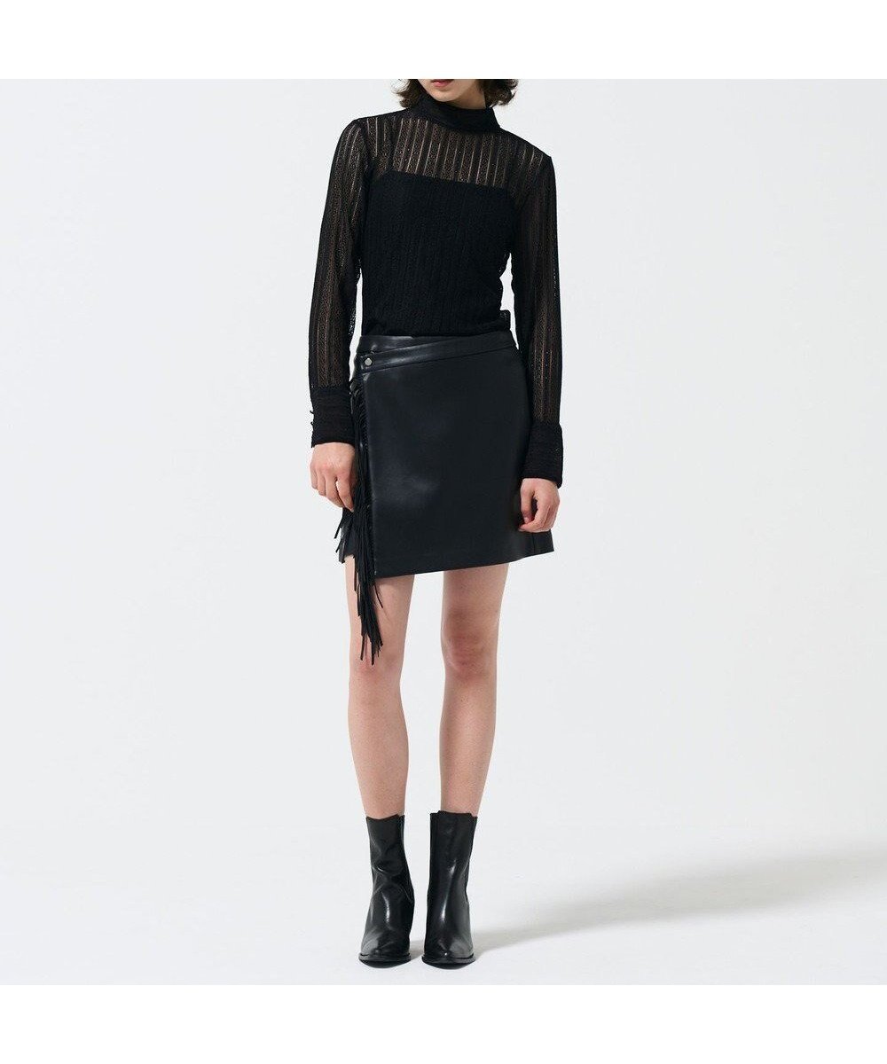 【グレース コンチネンタル/GRACE CONTINENTAL】のフリンジミニスカート 人気、トレンドファッション・服の通販 founy(ファニー) 　ファッション　Fashion　レディースファッション　Fashion for Women　スカート　Skirts　ミニスカート　Mini Skirts　コンパクト　Compact, Small Size　ハイネック　High Neck, Mock Neck　ミニスカート　Mini Skirt, Short Skirt　ラップ　Wrap, Wrap Design　夏　Summer　S/S・春夏　SS, Spring/Summer, Warm Season　A/W・秋冬　Autumn/Winter　 other-1|ID: prp329100004656623 ipo3291000000033682734
