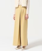 【グレース コンチネンタル/GRACE CONTINENTAL】のレイヤードタックワイドパンツ イエロー|ID: prp329100004656624 ipo3291000000033682737