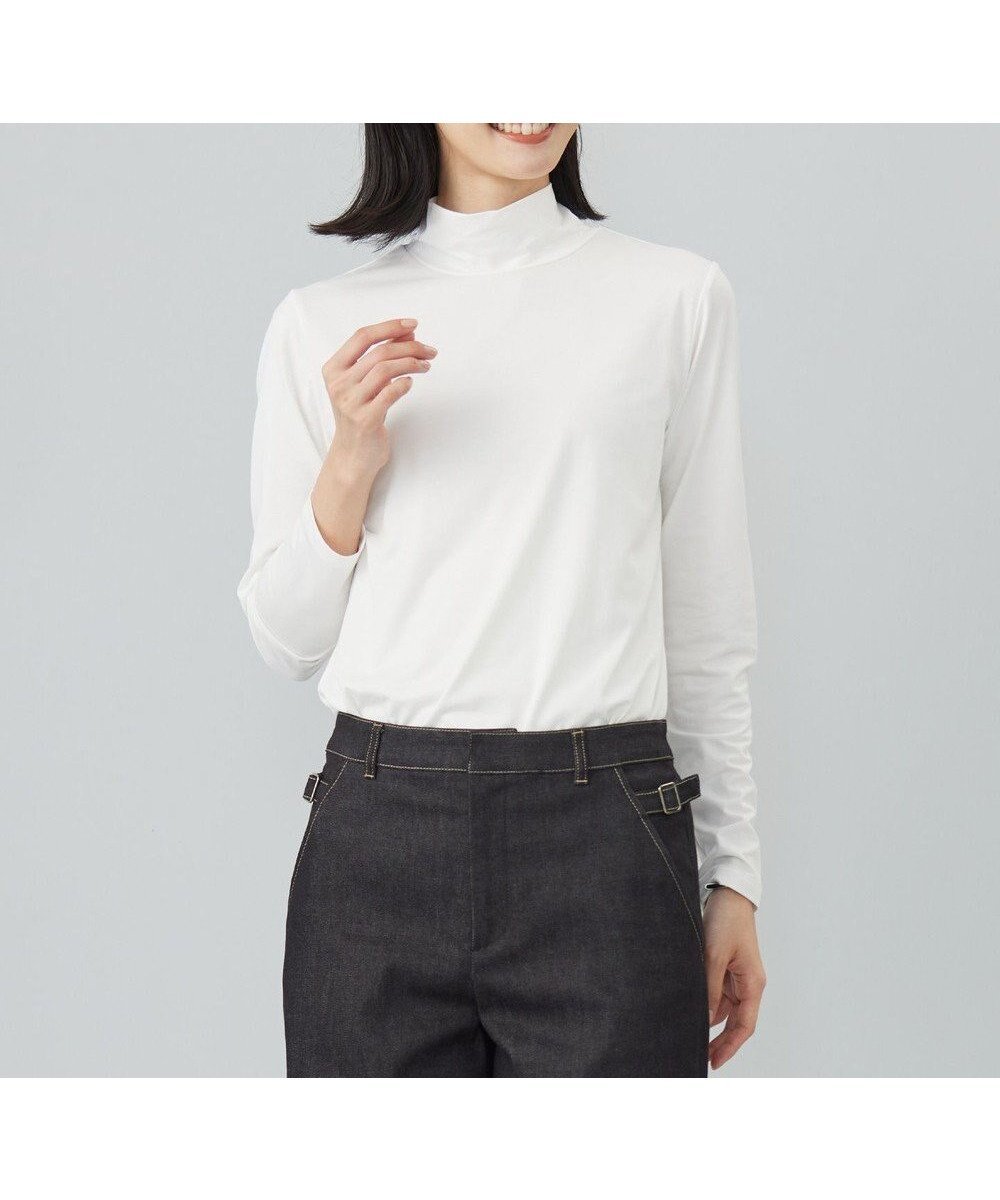 【ジェイ プレス/J.PRESS】のタートルジャージー カットソー インテリア・キッズ・メンズ・レディースファッション・服の通販 founy(ファニー) 　ファッション　Fashion　レディースファッション　Fashion for Women　トップス・カットソー　Cut & Sew Tops　シャツ・ブラウス・オフィスカジュアル　Elegant Blouses & Button-Ups　ロングTシャツ・Tシャツ　Longline T-Shirts & Tees　カットソー・ベーシックTシャツ　Cut-and-Sewn Tops / Stretch Tees & Basics　インナー　Innerwear　カットソー　Cut and Sewn Top　シルバー　Silver, Metallic Silver　タートル　Turtleneck, Turtle Collar　トレンド　Trend, Trending Now　ベーシック　Basic, Essential　無地　Plain, Solid Color　A/W・秋冬　Autumn/Winter　おすすめ　Recommended / Our Picks　エレガント 上品　Elegant　ホワイト系|ID: prp329100004656632 ipo3291000000033682806