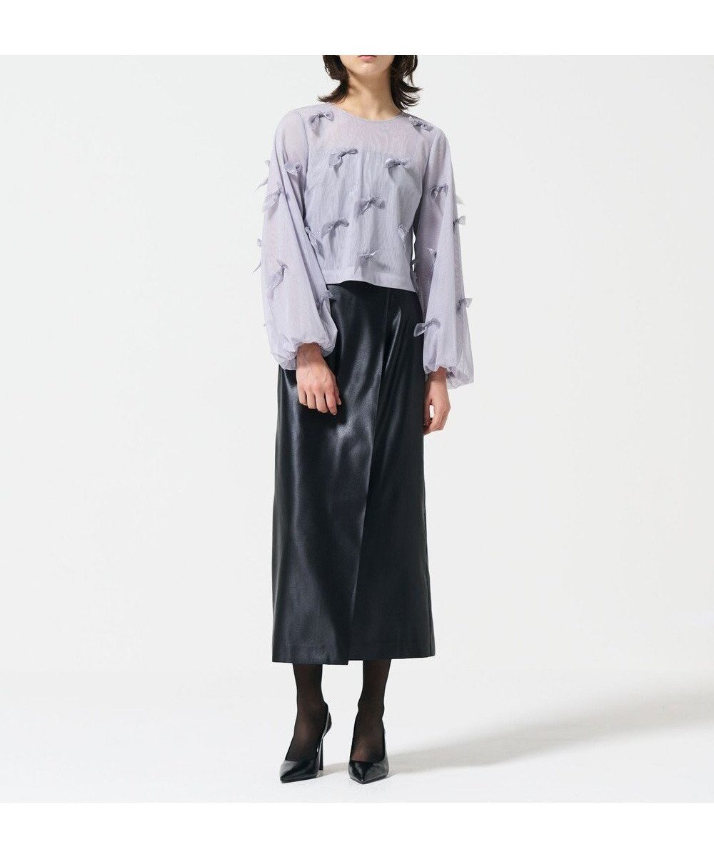 【グレース コンチネンタル/GRACE CONTINENTAL】のリボンチュールトップ 人気、トレンドファッション・服の通販 founy(ファニー) ファッション Fashion レディースファッション Fashion for Women トップス・カットソー Cut & Sew Tops シャツ・ブラウス・オフィスカジュアル Elegant Blouses & Button-Ups ロングTシャツ・Tシャツ Longline T-Shirts & Tees カットソー・ベーシックTシャツ Cut-and-Sewn Tops / Stretch Tees & Basics カットソー Cut and Sewn Top シアー Sheer, See-Through スリーブ Sleeve, Long Sleeve / Short Sleeve チュール Tulip, Tulip Motif リボン Ribbon, Bow 夏 Summer S/S・春夏 SS, Spring/Summer, Warm Season A/W・秋冬 Autumn/Winter other-1|ID: prp329100004656648 ipo3291000000033682943
