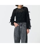 【グレース コンチネンタル/GRACE CONTINENTAL】のリボンチュールトップ 人気、トレンドファッション・服の通販 founy(ファニー) ファッション Fashion レディースファッション Fashion for Women トップス・カットソー Cut & Sew Tops シャツ・ブラウス・オフィスカジュアル Elegant Blouses & Button-Ups ロングTシャツ・Tシャツ Longline T-Shirts & Tees カットソー・ベーシックTシャツ Cut-and-Sewn Tops / Stretch Tees & Basics カットソー Cut and Sewn Top シアー Sheer, See-Through スリーブ Sleeve, Long Sleeve / Short Sleeve チュール Tulip, Tulip Motif リボン Ribbon, Bow 夏 Summer S/S・春夏 SS, Spring/Summer, Warm Season A/W・秋冬 Autumn/Winter thumbnail ブラック|ID: prp329100004656648 ipo3291000000033682945