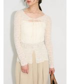 【グリーンパークス/Green Parks】のカットワークデザインレーストップス 人気、トレンドファッション・服の通販 founy(ファニー) ファッション Fashion レディースファッション Fashion for Women トップス・カットソー Cut & Sew Tops シャツ・ブラウス・オフィスカジュアル Elegant Blouses & Button-Ups ロングTシャツ・Tシャツ Longline T-Shirts & Tees カットソー・ベーシックTシャツ Cut-and-Sewn Tops / Stretch Tees & Basics カットソー Cut and Sewn Top 切替 Switching, Contrast Panel シアー Sheer, See-Through シンプル Simple, Minimal スリット Slit, Slit Detail フェミニン Feminine, Girly フロント Front, Front Design ポケット Pocket, Pocket Detail リボン Ribbon, Bow レース Lace, Lace Fabric A/W・秋冬 Autumn/Winter 夏 Summer エレガント 上品 Elegant thumbnail Off White|ID: prp329100004656649 ipo3291000000033682956