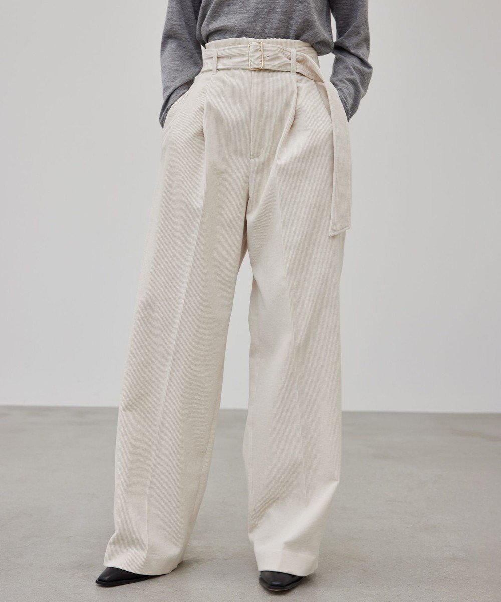 【ベイジ,/BEIGE,】の【洗える・andGIRL 秋号掲載】PASTEUR / ウエストベルト付きコーデュロイパンツ インテリア・キッズ・メンズ・レディースファッション・服の通販 founy(ファニー) 　ファッション　Fashion　レディースファッション　Fashion for Women　パンツ　Pants & Trousers　ベルト&ウエストマーク　Belts & Waist Accessories　エレガント 上品　Elegant　コーデュロイ　Corduroy, Cord Fabric　ワイド　Wide, Wide Fit　洗える　Machine Washable　秋　Autumn　A/W・秋冬　Autumn/Winter　Ecru|ID: prp329100004656656 ipo3291000000033683142