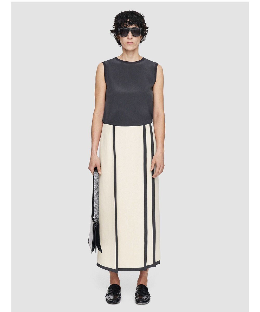 【ジョゼフ/JOSEPH】のヘビーシルククレープアニメーション ロングスカート 人気、トレンドファッション・服の通販 founy(ファニー) 　ファッション　Fashion　レディースファッション　Fashion for Women　スカート　Skirts　ロングスカート　Long Skirts / Maxi & Midi Skirts　アシンメトリー　Asymmetrical Style　ストレート　Straight, Straight Cut　スリット　Slit, Slit Detail　フィット　Fit, Slim Fit　フレーム　Frame, Outline　ロング　Long, Long-Length　A/W・秋冬　Autumn/Winter　 other-1|ID: prp329100004656661 ipo3291000000033683198