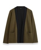 【ジョゼフ/JOSEPH】のウールシルクバイカラー カーディガン 人気、トレンドファッション・服の通販 founy(ファニー) ファッション Fashion レディースファッション Fashion for Women トップス・カットソー Cut & Sew Tops カーディガン・羽織り Layered Style Cardigans カーディガン Cardigan, Knitwear シルク Silk, 100% Silk ダブル Double, Double-Breasted フェイス Face, Facial Design ポケット Pocket, Pocket Detail レギュラー Regular, Standard Fit A/W・秋冬 Autumn/Winter thumbnail Black combo|ID: prp329100004656665 ipo3291000000033683217