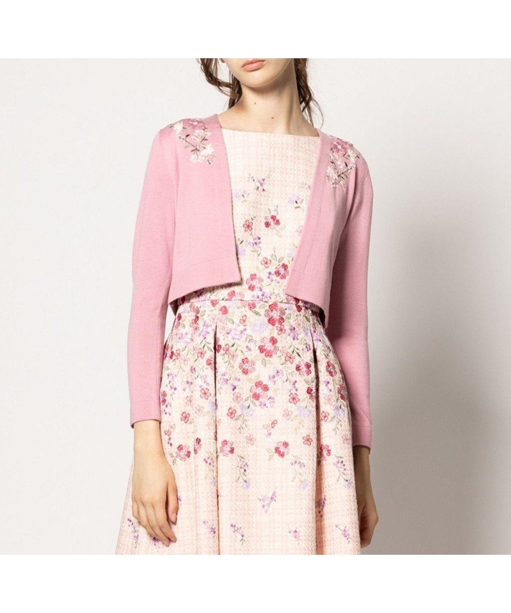 【トッカ/TOCCA】の【キャンセル分販売!洗える】MOSS ROSE WORLD ボレロ インテリア・キッズ・メンズ・レディースファッション・服の通販 founy(ファニー) 　ファッション　Fashion　レディースファッション　Fashion for Women　アウター　Coat / Outerwear Collection　ボレロ・ショート丈ジャケット / ドレス羽織りに　Boleros & Short Jackets　ボレロ　Bolero, Short Cardigan　ローズ　Rose, Rose Motif　洗える　Machine Washable　A/W・秋冬　Autumn/Winter　ピンク系|ID: prp329100004656690 ipo3291000000033683377
