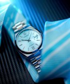 【シチズン/CITIZEN】の【“TSUYOSA”Collection】スポーティなケース形状と腕なじみの良い3列バンドで付け心地の良さにもこだわったメカニカルウオッチ ブルー|ID: prp329100004656699 ipo3291000000033683432