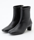 【アイシービー/iCB】の【CLASSY.1月号掲載】スクエアトゥ ショートブーツ 合皮ブラック系|ID: prp329100004656700 ipo3291000000033683512