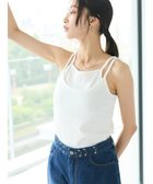 【クラフトスタンダードブティック/CRAFT STANDARD BOUTIQUE】の重ね着風キャミソール White|ID: prp329100004656703 ipo3291000000033683536