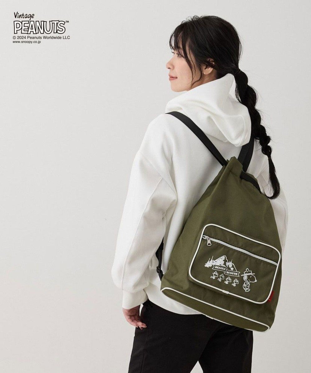 【ルートート/ROOTOTE】の8388【スヌーピー】IP.セオルー.デルタ.ピーナッツ-9J インテリア・キッズ・メンズ・レディースファッション・服の通販 founy(ファニー) 　ファッション　Fashion　レディースファッション　Fashion for Women　バッグ　Bags　アウトドア　Outdoor Clothing　カメラ　Camera Accessories　巾着　Drawstring Bag, Kinchaku　ショルダー　Shoulder, Shoulder Strap　シンプル　Simple, Minimal　スマホ　Smartphone, Mobile Device　フラット　Flat, Flat Shoes　フロント　Front, Front Design　ポケット　Pocket, Pocket Detail　ラップ　Wrap, Wrap Design　リュック　Backpack, Rucksack　新作・新入荷　New Arrivals / New In　03:オリーブ|ID: prp329100004656708 ipo3291000000033683577