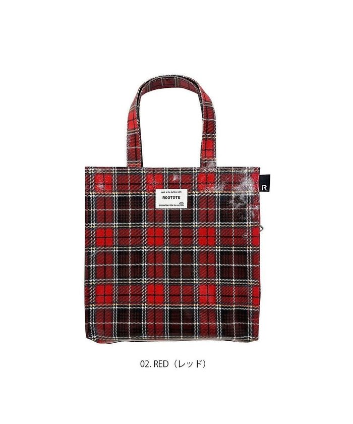 【ルートート/ROOTOTE】の1293【正方形型】EU.スクエア.ラミネート-J インテリア・キッズ・メンズ・レディースファッション・服の通販 founy(ファニー) https://founy.com/ ファッション Fashion レディースファッション Fashion for Women バッグ Bags カメラ Camera Accessories 軽量 Lightweight, Ultra Light スクエア Square, Square Shape 財布 Wallet, Purse チェック Check, Plaid, Tartan テーブル Table, Dining Table プリント Print, Printed Pattern ポケット Pocket, Pocket Detail ポーチ Pouch, Small Case ランダム Random, Irregular 新作・新入荷 New Arrivals / New In |ID: prp329100004656709 ipo3291000000033732278