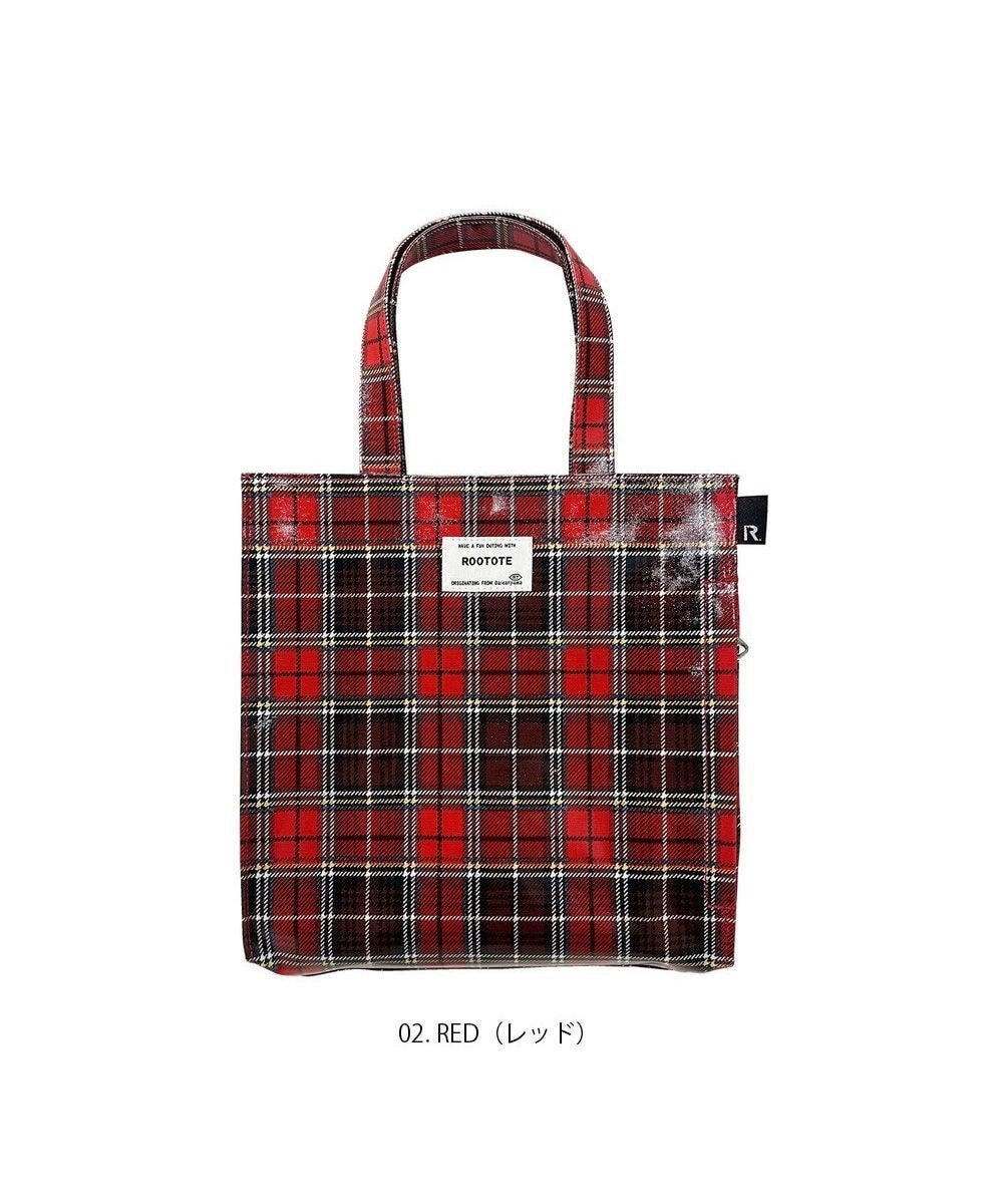 【ルートート/ROOTOTE】の1293【正方形型】EU.スクエア.ラミネート-J 人気、トレンドファッション・服の通販 founy(ファニー) 　ファッション　Fashion　レディースファッション　Fashion for Women　バッグ　Bags　カメラ　Camera Accessories　軽量　Lightweight, Ultra Light　スクエア　Square, Square Shape　財布　Wallet, Purse　チェック　Check, Plaid, Tartan　テーブル　Table, Dining Table　プリント　Print, Printed Pattern　ポケット　Pocket, Pocket Detail　ポーチ　Pouch, Small Case　ランダム　Random, Irregular　新作・新入荷　New Arrivals / New In　 other-1|ID: prp329100004656709 ipo3291000000033732278