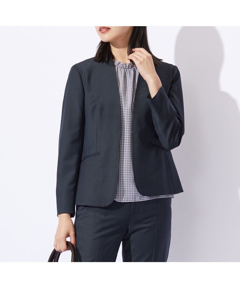 【ジェイ プレス/J.PRESS】の【セットアップ対応】BAHARIYE ノーカラー ジャケット 人気、トレンドファッション・服の通販 founy(ファニー) 　ファッション　Fashion　レディースファッション　Fashion for Women　アウター　Coat / Outerwear Collection　レディースジャケット・軽アウター　Jackets　ノーカラージャケット / シンプル上品コーデ　Collarless Jackets　ジャケット　Jacket, Outerwear　ストレッチ　Stretch, Stretchy Fabric　セットアップ　Set-Up, Coordinated Outfit　長袖　Long Sleeve, Full Sleeve　バランス　Balance, Style Balance　ベーシック　Basic, Essential　無地　Plain, Solid Color　A/W・秋冬　Autumn/Winter　おすすめ　Recommended / Our Picks　エレガント 上品　Elegant　セレモニー　Ceremony　ビジネス 仕事 通勤　Business / Work / Commuting　 other-1|ID: prp329100004656725 ipo3291000000033683747