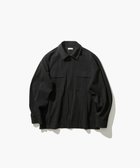 【エイトン/ATON】のCOTTON VOILE SATIN ジップアップジャケット - UNISEX BLACK|ID: prp329100004656761 ipo3291000000033684140