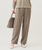 【自由区/JIYU-KU】の【洗える】TWラチネストレッチワイド パンツ モカ|ID: prp329100004656762 ipo3291000000033684160