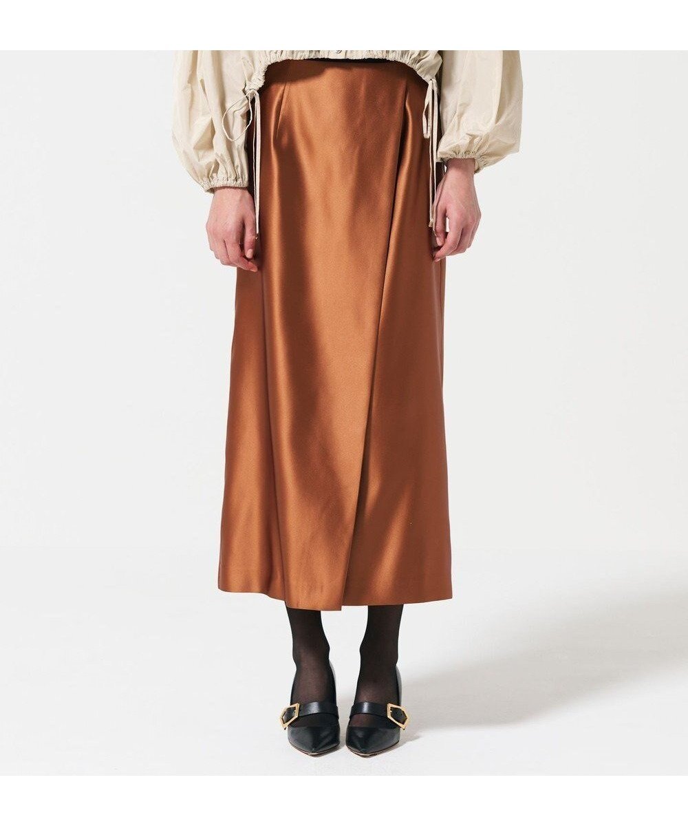 【グレース コンチネンタル/GRACE CONTINENTAL】のコーティングラップスカート 人気、トレンドファッション・服の通販 founy(ファニー) 　ファッション　Fashion　レディースファッション　Fashion for Women　スカート　Skirts　サテン　Satin, Glossy Fabric　シンプル　Simple, Minimal　スマート　Smart, Elegant　スリット　Slit, Slit Detail　タイトスカート　Pencil Skirt, Tight Skirt　ラップ　Wrap, Wrap Design　リラックス　Relax, Relaxed Fit　夏　Summer　S/S・春夏　SS, Spring/Summer, Warm Season　A/W・秋冬　Autumn/Winter　 other-1|ID: prp329100004656778 ipo3291000000033684436