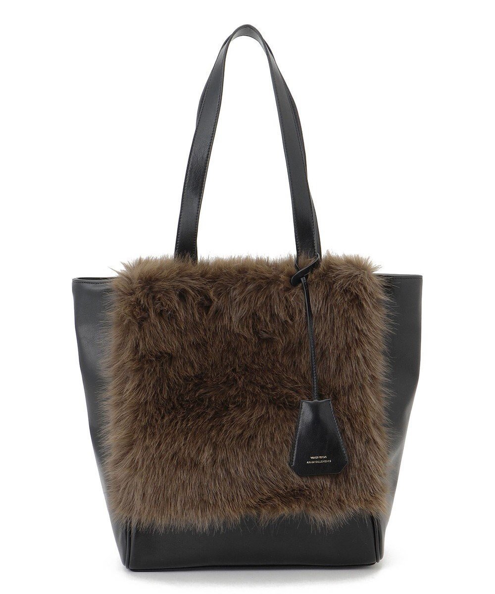 【23区/NIJYUSANKU】のファーコンビ トートバッグ インテリア・キッズ・メンズ・レディースファッション・服の通販 founy(ファニー) ファッション Fashion レディースファッション Fashion for Women バッグ Bags 2024年 2024 2024-2025秋冬・A/W Autumn/Winter 2024–25 AW24–25 コンビ Combo, Combination Style フェイクファー Faux Fur, Imitation Fur エレガント 上品 Elegant ビジネス 仕事 通勤 Business / Work / Commuting ブラック系|ID: prp329100004656783 ipo3291000000033684503
