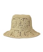 【アトレナ/ATRENA】の花柄細網みハット ベージュ|ID: prp329100004656784 ipo3291000000034245427