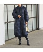 【ハッシュニュアンス/#Newans】の【セレモニーにも】〈亀恭子さんコラボ〉キルティングロングコート ネイビー|ID: prp329100004656794 ipo3291000000034245594