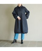 【ハッシュニュアンス/#Newans】の【セレモニーにも】〈亀恭子さんコラボ〉キルティングロングコート ネイビー|ID: prp329100004656794 ipo3291000000035724905