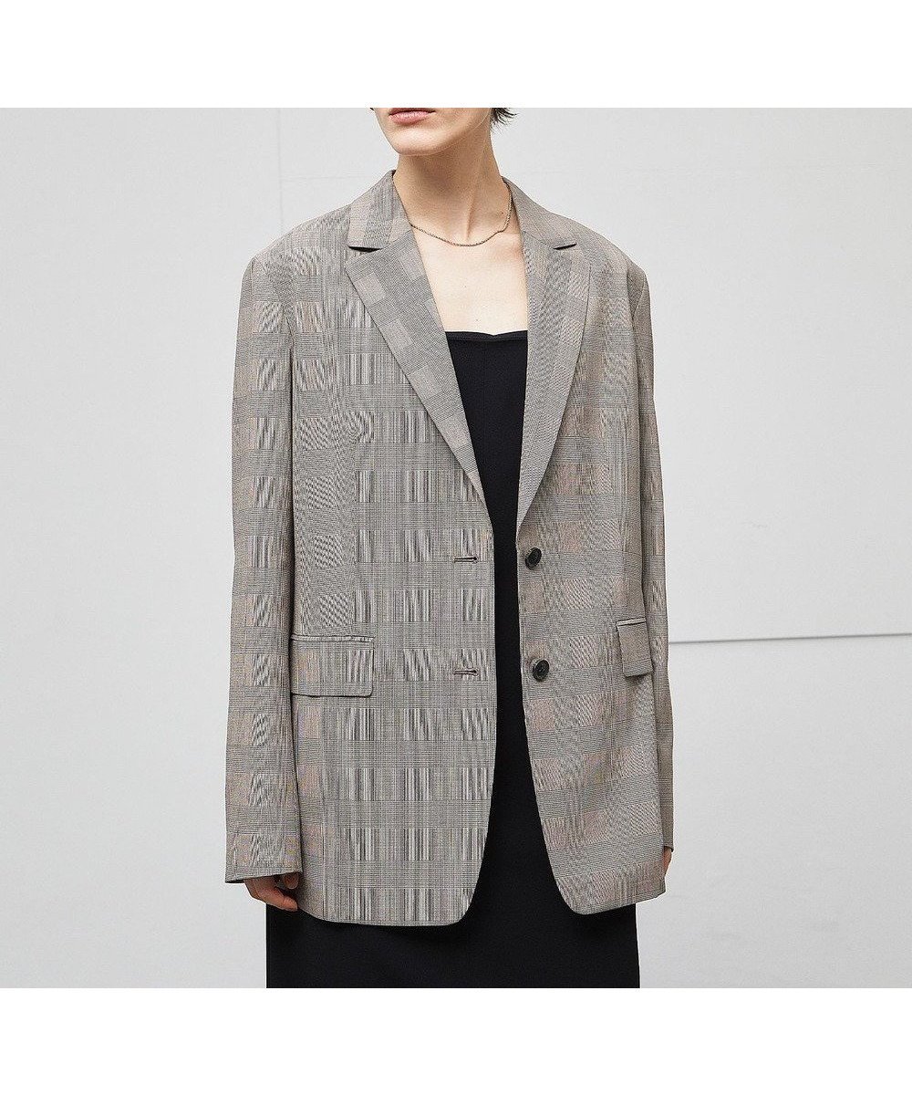 【ベイジ,/BEIGE,】のMER / グレンチェックジャケット インテリア・キッズ・メンズ・レディースファッション・服の通販 founy(ファニー) 　ファッション　Fashion　レディースファッション　Fashion for Women　アウター　Coat / Outerwear Collection　レディースジャケット・軽アウター　Jackets　テーラードジャケット / 通勤・きれいめスタイル　Tailored Jackets & Blazers　カットソー　Cut and Sewn Top　カーディガン　Cardigan, Knitwear　ジャケット　Jacket, Outerwear　ストレッチ　Stretch, Stretchy Fabric　セットアップ　Set-Up, Coordinated Outfit　センター　Center, Center Line　チェック　Check, Plaid, Tartan　デニム　Denim, Jeans Material　ボックス　Boxy, Box Shape　エレガント 上品　Elegant　ビジネス 仕事 通勤　Business / Work / Commuting　A/W・秋冬　Autumn/Winter　Beige|ID: prp329100004656809 ipo3291000000033684879