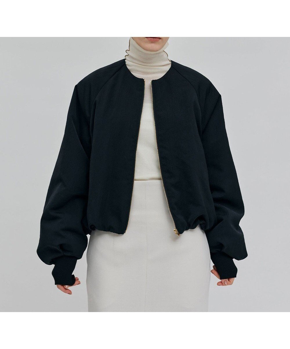 【ベイジ,/BEIGE,】のNIQUET / ノーカラーブルゾン インテリア・キッズ・メンズ・レディースファッション・服の通販 founy(ファニー) 　ファッション　Fashion　レディースファッション　Fashion for Women　アウター　Coat / Outerwear Collection　レディースジャケット・軽アウター　Jackets　ブルゾンジャケット・スポーティアウター　Blouson Jackets　おすすめ　Recommended / Our Picks　シアー　Sheer, See-Through　ジャケット　Jacket, Outerwear　タイトスカート　Pencil Skirt, Tight Skirt　タートルネック　Turtleneck, High Neck　ドローストリング　Drawstring, Pull Cord　バルーン　Balloon, Balloon Silhouette　フロント　Front, Front Design　ブルゾン　Blouson, Bomber Jacket　ワイド　Wide, Wide Fit　A/W・秋冬　Autumn/Winter　Black|ID: prp329100004656810 ipo3291000000033684882