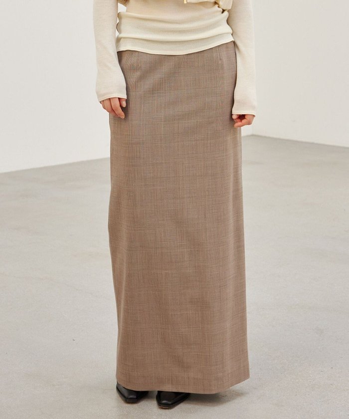 【ベイジ,/BEIGE,】のMER / グレンチェックスカート インテリア・キッズ・メンズ・レディースファッション・服の通販 founy(ファニー) https://founy.com/ ファッション Fashion レディースファッション Fashion for Women スカート Skirts カットソー Cut and Sewn Top ジャケット Jacket, Outerwear ストレッチ Stretch, Stretchy Fabric ストレート Straight, Straight Cut セットアップ Set-Up, Coordinated Outfit チェック Check, Plaid, Tartan マキシ Maxi, Full Length ロング Long, Long-Length エレガント 上品 Elegant ビジネス 仕事 通勤 Business / Work / Commuting A/W・秋冬 Autumn/Winter |ID: prp329100004656812 ipo3291000000033684890