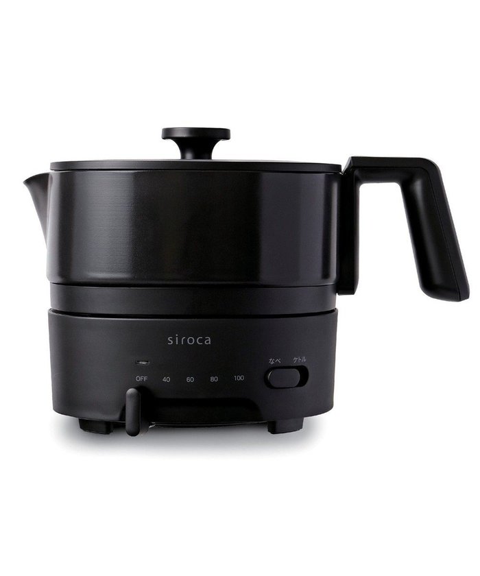 【ヤマト テーブル&キッチン/YAMATO Table & Kitchen】の【siroca】おりょうりケトル ちょいなべ ブラック SK-M251K インテリア・キッズ・メンズ・レディースファッション・服の通販 founy(ファニー) https://founy.com/ ファッション Fashion レディースファッション Fashion for Women 洗える Machine Washable 切替 Switching, Contrast Panel |ID: prp329100004656835 ipo3291000000033685186