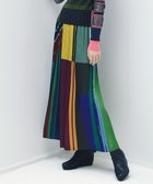 【コキュウ/COQ】の【日本製/洗える/形状維持】DIALOGUE プリーツパンツ グリーンマルチカラーストライプ|ID: prp329100004656855 ipo3291000000034245907