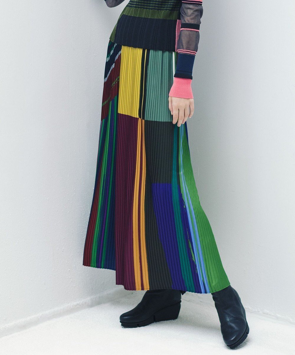 【コキュウ/COQ】の【日本製/洗える/形状維持】DIALOGUE プリーツパンツ インテリア・キッズ・メンズ・レディースファッション・服の通販 founy(ファニー) ファッション Fashion レディースファッション Fashion for Women パンツ Pants & Trousers 洗える Machine Washable コレクション Collection, Seasonal Line サテン Satin, Glossy Fabric ストライプ Stripe, Striped Pattern 手描き Hand-Drawn, Illustrated バランス Balance, Style Balance プリーツ Pleats, Pleated ボトム Bottoms, Lower Wear ワイド Wide, Wide Fit A/W・秋冬 Autumn/Winter S/S・春夏 SS, Spring/Summer, Warm Season 日本製 Made In Japan 犬 Dog 夏 Summer グリーンマルチカラーストライプ|ID: prp329100004656855 ipo3291000000034245907