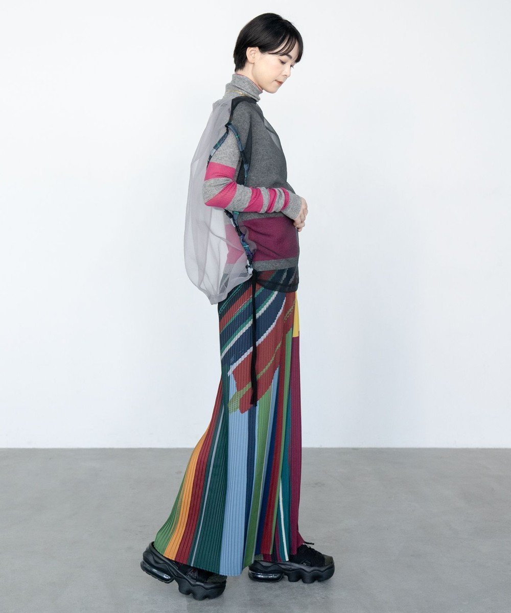 【コキュウ/COQ】のDIALOGUE 前後2WAYプリーツパンツ 人気、トレンドファッション・服の通販 founy(ファニー) 　ファッション　Fashion　レディースファッション　Fashion for Women　パンツ　Pants & Trousers　洗える　Machine Washable　コレクション　Collection, Seasonal Line　サテン　Satin, Glossy Fabric　ストライプ　Stripe, Striped Pattern　手描き　Hand-Drawn, Illustrated　バランス　Balance, Style Balance　プリーツ　Pleats, Pleated　ボトム　Bottoms, Lower Wear　ワイド　Wide, Wide Fit　A/W・秋冬　Autumn/Winter　S/S・春夏　SS, Spring/Summer, Warm Season　犬　Dog　夏　Summer　 other-1|ID: prp329100004656855 ipo3291000000034631894