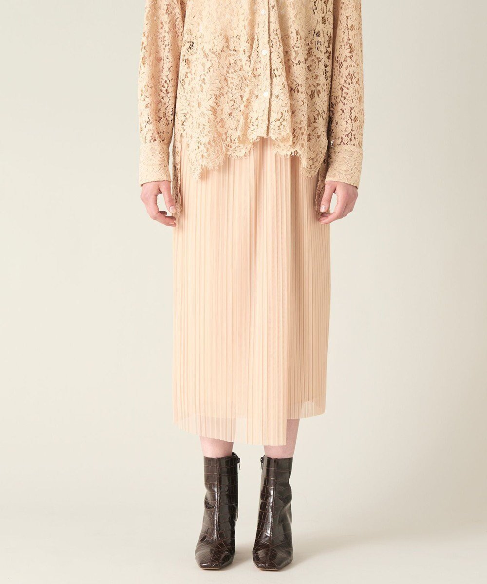 【グレース コンチネンタル/GRACE CONTINENTAL】のチュールタイトプリーツスカート 人気、トレンドファッション・服の通販 founy(ファニー) ファッション Fashion レディースファッション Fashion for Women スカート Skirts プリーツスカート / 上品フェミニンスタイル Pleated Skirts おすすめ Recommended / Our Picks シアー Sheer, See-Through ストレート Straight, Straight Cut チュール Tulip, Tulip Motif デニム Denim, Jeans Material バランス Balance, Style Balance プリーツ Pleats, Pleated A/W・秋冬 Autumn/Winter other-1|ID: prp329100004656861 ipo3291000000034410869