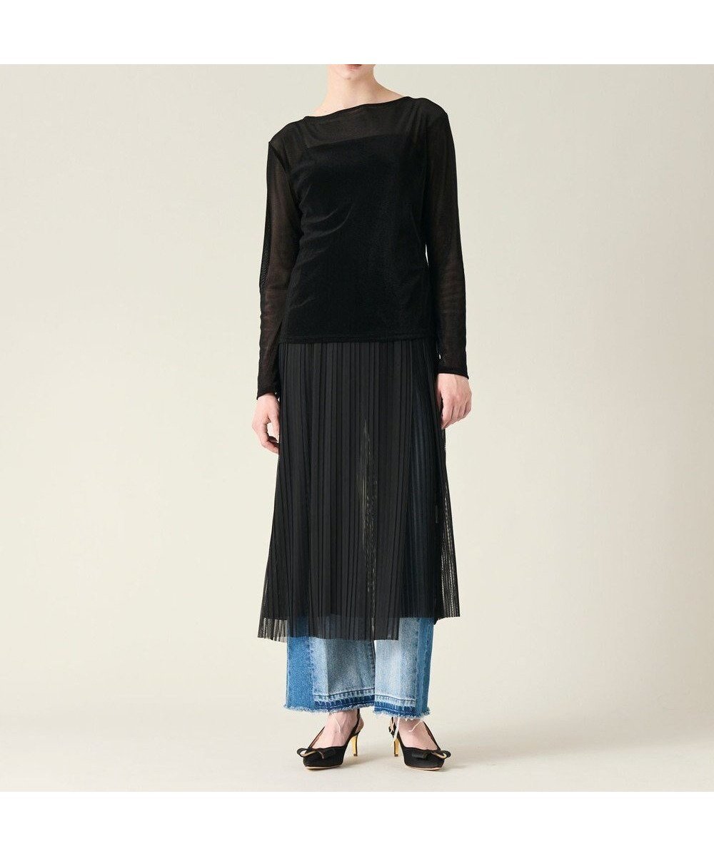 【グレース コンチネンタル/GRACE CONTINENTAL】のチュールタイトプリーツスカート インテリア・キッズ・メンズ・レディースファッション・服の通販 founy(ファニー) ファッション Fashion レディースファッション Fashion for Women スカート Skirts プリーツスカート / 上品フェミニンスタイル Pleated Skirts おすすめ Recommended / Our Picks シアー Sheer, See-Through ストレート Straight, Straight Cut チュール Tulip, Tulip Motif デニム Denim, Jeans Material バランス Balance, Style Balance プリーツ Pleats, Pleated A/W・秋冬 Autumn/Winter ブラック|ID: prp329100004656861 ipo3291000000034410871