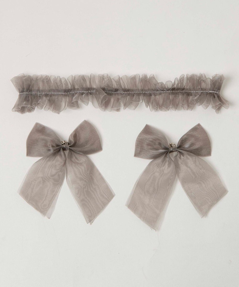 【ウィゴー/WEGO】の【痛バ&推し活グッズ】ときめきDIYチュールセットL インテリア・キッズ・メンズ・レディースファッション・服の通販 founy(ファニー) 　ファッション　Fashion　レディースファッション　Fashion for Women　2023年　2023　2023-2024秋冬・A/W　Autumn/Winter 2023–24 AW23–24　アクセサリー　Fashion Accessories　シアー　Sheer, See-Through　シンプル　Simple, Minimal　スマホ　Smartphone, Mobile Device　チャーム　Charm, Pendant　チュール　Tulip, Tulip Motif　フリル　Frill, Ruffle　プレーン　Plain, Simple　リボン　Ribbon, Bow　エレガント 上品　Elegant　グレー|ID: prp329100004656873 ipo3291000000034991548