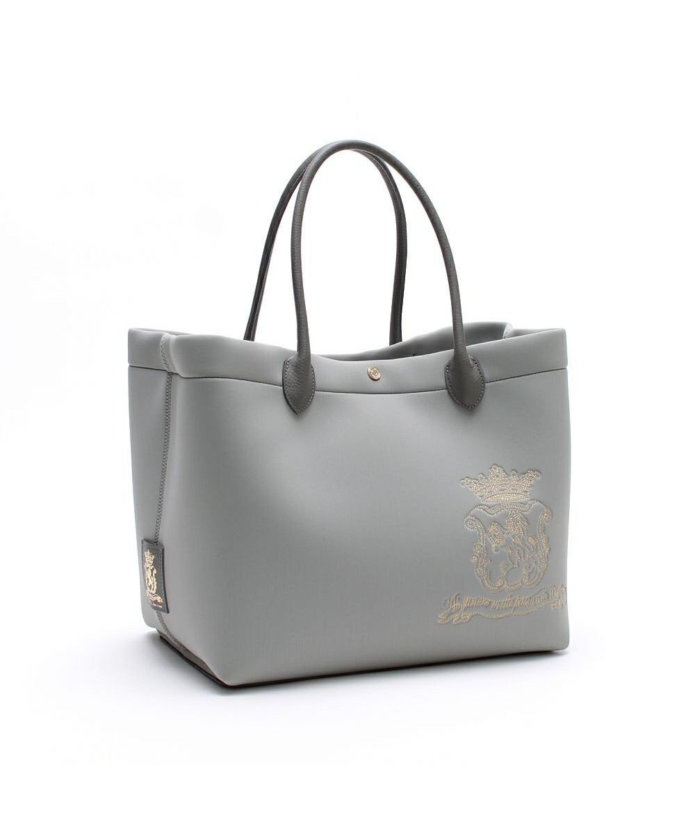 【アクセソワドゥマドモワゼルジャップ/A.D.M.J】の【魔法の様に軽い】マジックライト/スパニッシュファブリックステッチ刺しゅうトート 34cm インテリア・キッズ・メンズ・レディースファッション・服の通販 founy(ファニー) ファッション Fashion レディースファッション Fashion for Women バッグ Bags 秋 Autumn スーツ Suit, Formalwear ダブル Double, Double-Breasted フォルム Silhouette, Form ポケット Pocket, Pocket Detail ポーチ Pouch, Small Case モチーフ Motif, Design Theme グリス|ID: prp329100004656876 ipo3291000000034247662