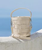 【ティアクラッセ/Tiaclasse】の【ストラップ付き】編みこみミニバゲットバッグ アイボリー|ID: prp329100004656877 ipo3291000000034410876