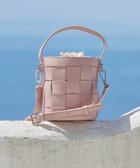 【ティアクラッセ/Tiaclasse】の【ストラップ付き】編みこみミニバゲットバッグ ピンク|ID: prp329100004656877 ipo3291000000034410877