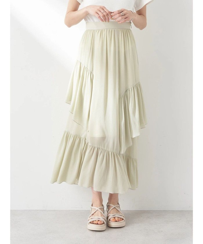 【アースミュージックアンドエコロジー/earth music&ecology】のシアー楊柳アシメティアードスカート インテリア・キッズ・メンズ・レディースファッション・服の通販 founy(ファニー) https://founy.com/ ファッション Fashion レディースファッション Fashion for Women スカート Skirts ティアードスカート Tiered Skirts アシンメトリー Asymmetrical Style シアー Sheer, See-Through ポケット Pocket, Pocket Detail 夏 Summer 春 Spring S/S・春夏 SS, Spring/Summer, Warm Season |ID: prp329100004656911 ipo3291000000034247197