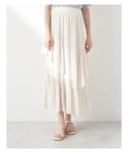 【アースミュージックアンドエコロジー/earth music&ecology】のシアー楊柳アシメティアードスカート Off White|ID: prp329100004656911 ipo3291000000034247202