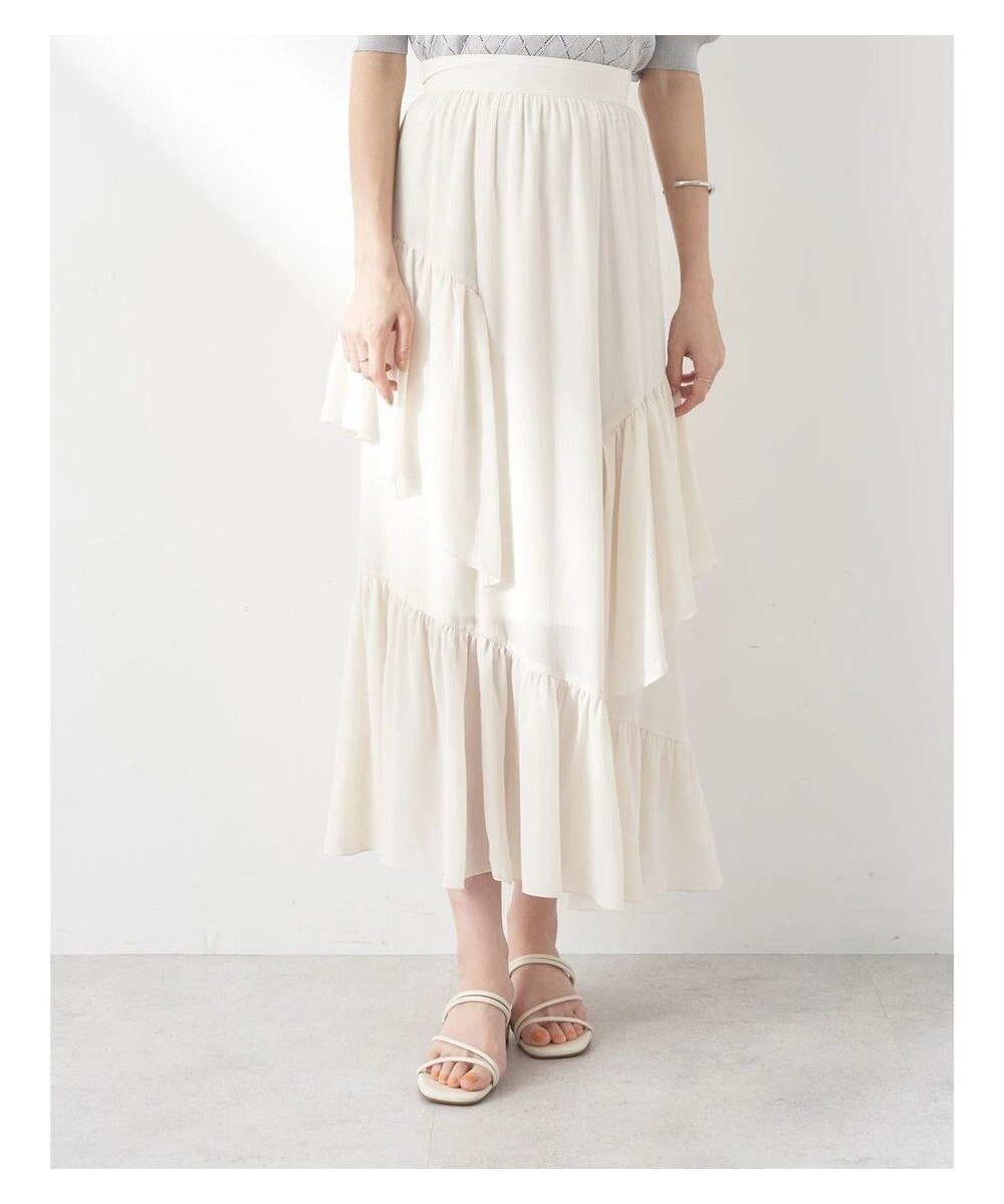 【アースミュージックアンドエコロジー/earth music&ecology】のシアー楊柳アシメティアードスカート インテリア・キッズ・メンズ・レディースファッション・服の通販 founy(ファニー) ファッション Fashion レディースファッション Fashion for Women スカート Skirts ティアードスカート Tiered Skirts アシンメトリー Asymmetrical Style シアー Sheer, See-Through ポケット Pocket, Pocket Detail 夏 Summer 春 Spring S/S・春夏 SS, Spring/Summer, Warm Season Off White|ID: prp329100004656911 ipo3291000000034247202