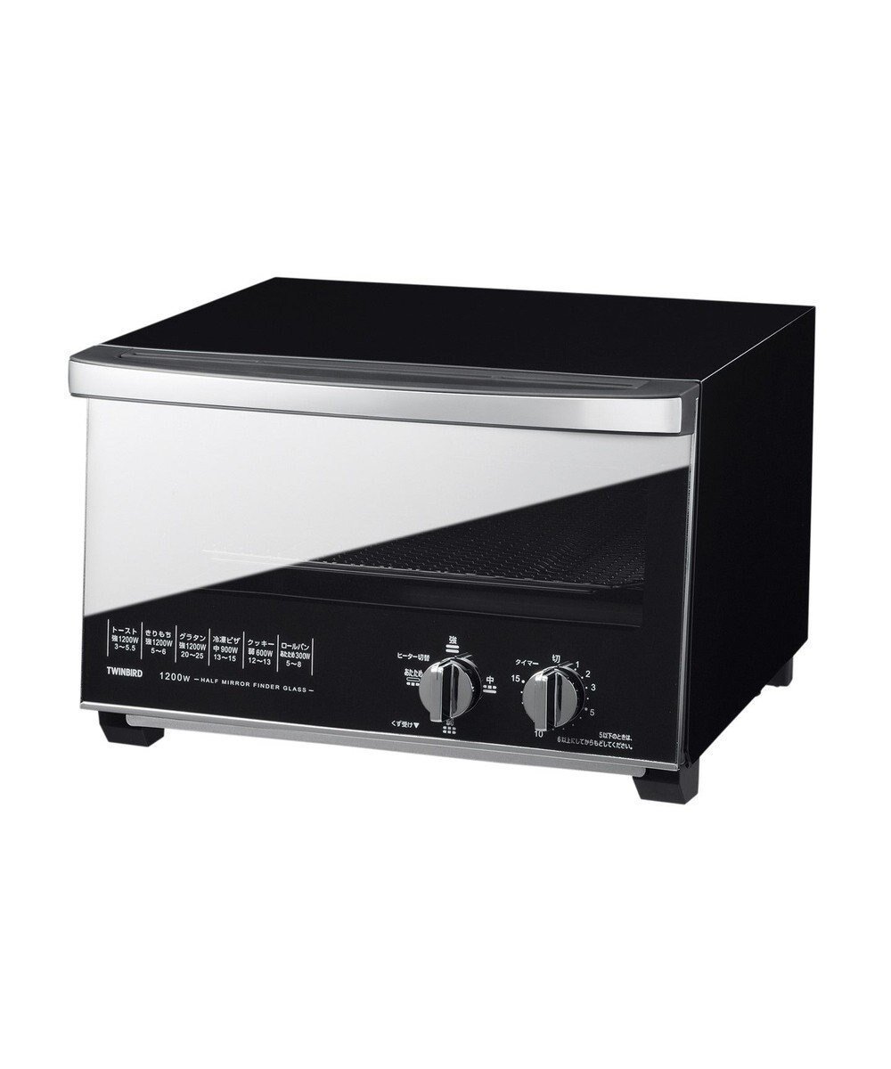 【ヤマト テーブル&キッチン/YAMATO Table & Kitchen】の【TWINBIRD】ミラーガラスオーブントースター ブラック TS-D047B インテリア・キッズ・メンズ・レディースファッション・服の通販 founy(ファニー) ファッション Fashion レディースファッション Fashion for Women ガラス Glass, Glassware スタイリッシュ Stylish, Fashionable 切替 Switching, Contrast Panel ブラック|ID: prp329100004656986 ipo3291000000034251510