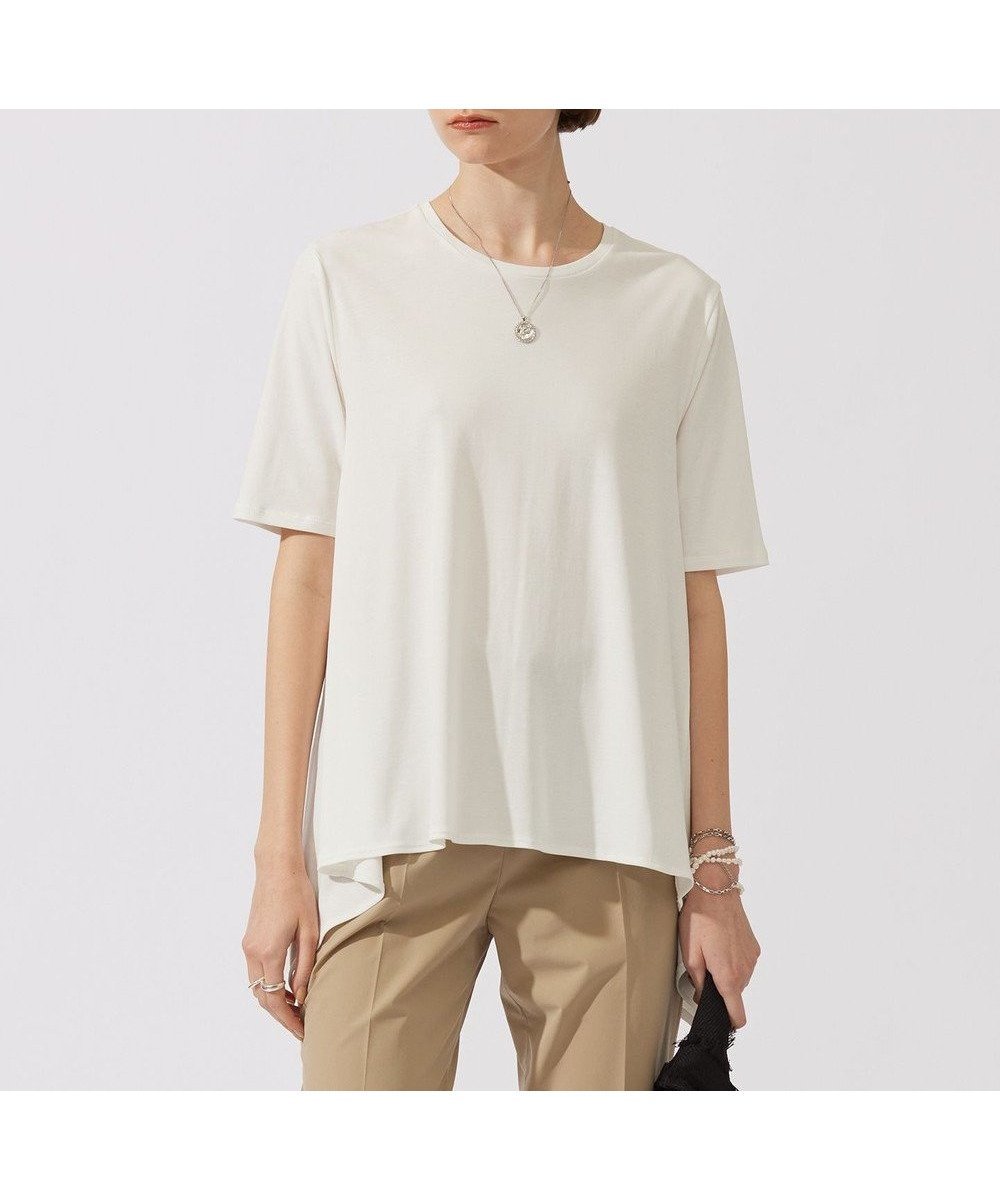 【アイシービー/iCB】の【接触冷感・洗える】グレースジャージー デザインプルオーバー インテリア・キッズ・メンズ・レディースファッション・服の通販 founy(ファニー) ファッション Fashion レディースファッション Fashion for Women トップス・カットソー Cut & Sew Tops シャツ・ブラウス・オフィスカジュアル Elegant Blouses & Button-Ups ロングTシャツ・Tシャツ Longline T-Shirts & Tees カジュアルプルオーバー・ニットトップス Pullovers & Knit Tops / Casual Pullovers カットソー・ベーシックTシャツ Cut-and-Sewn Tops / Stretch Tees & Basics イレギュラーヘム Irregular Hem インナー Innerwear 春 Spring 洗える Machine Washable カットソー Cut and Sewn Top S/S・春夏 SS, Spring/Summer, Warm Season 夏 Summer 2024年 2024 2024春夏・S/S Spring/Summer 2024 SS24 オフホワイト系|ID: prp329100004657047 ipo3291000000034863765