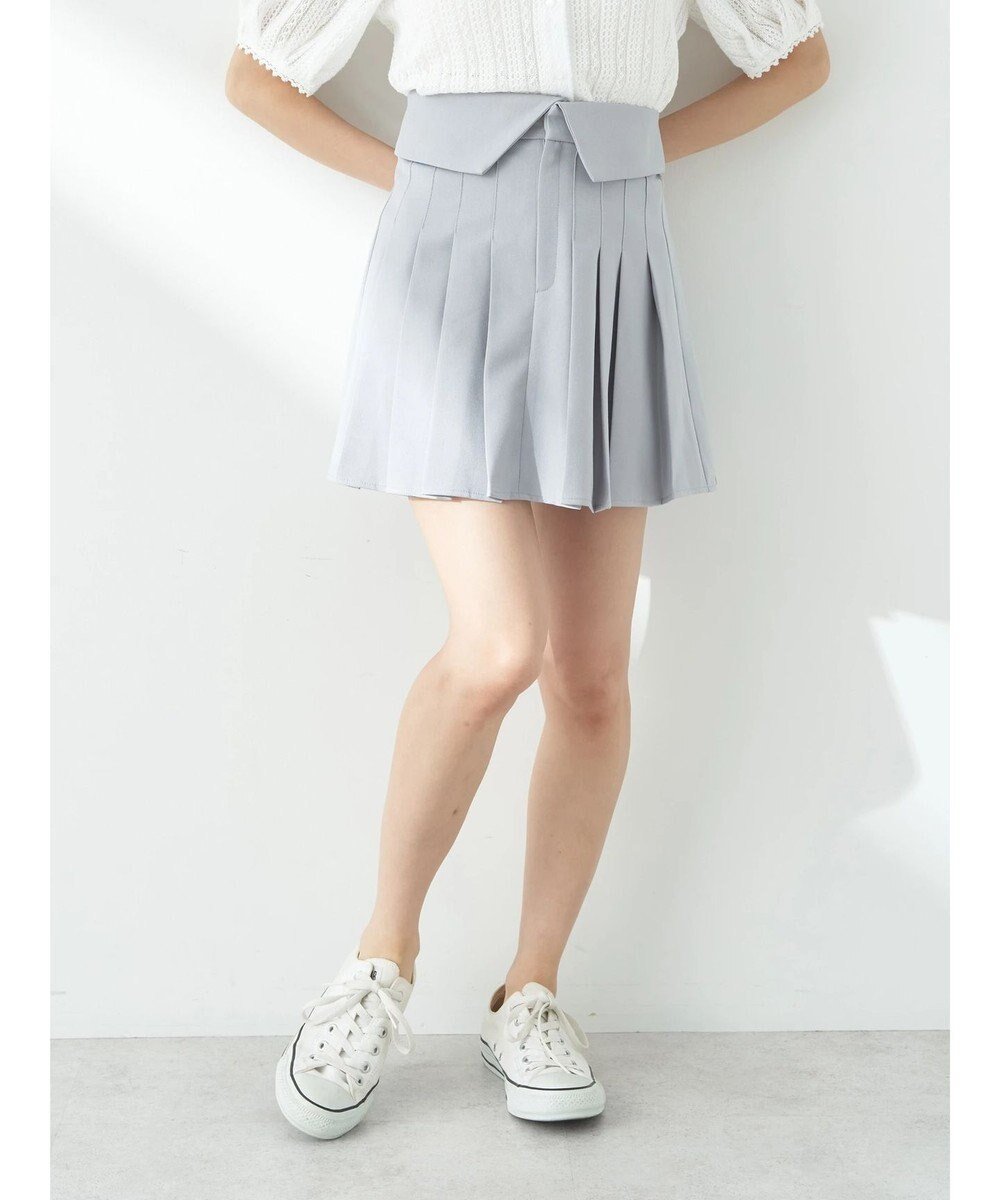 【アースミュージックアンドエコロジー/earth music&ecology】の折り返しプリーツスカート 人気、トレンドファッション・服の通販 founy(ファニー) ファッション Fashion レディースファッション Fashion for Women スカート Skirts プリーツスカート / 上品フェミニンスタイル Pleated Skirts ショート Short, Short Length シンプル Simple, Minimal プリーツ Pleats, Pleated ポケット Pocket, Pocket Detail 夏 Summer 春 Spring S/S・春夏 SS, Spring/Summer, Warm Season other-1|ID: prp329100004657069 ipo3291000000034252142