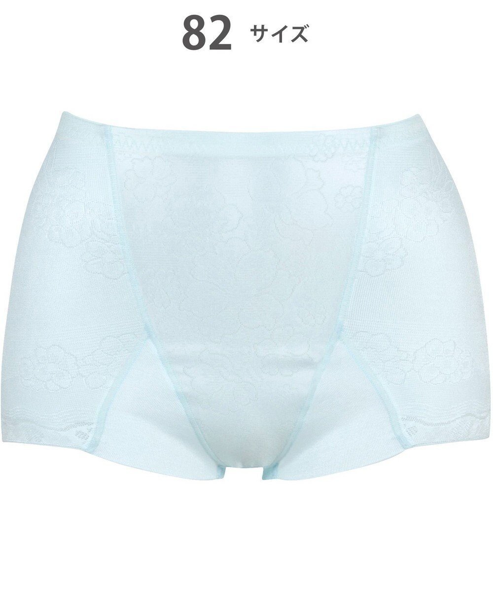 【ウィング/Wing】のガードル 【キュッとアップパンツ】 ヒップをまるくメリハリあるラインに ラクにおなか押さえ ショート丈 KQ0545 ウイング/ワコール インテリア・キッズ・メンズ・レディースファッション・服の通販 founy(ファニー) 　ファッション　Fashion　レディースファッション　Fashion for Women　パンツ　Pants & Trousers　下着・ランジェリー　Lingerie & Intimates　アンダーウェア・ベースインナー・肌着　Underwear / Base Layer / Undergarments　なめらか　Smooth, Silky Texture　アンダー　Underwear Essentials　ショート　Short, Short Length　メッシュ　Mesh, Net Fabric　ブルー|ID: prp329100004657072 ipo3291000000033687627