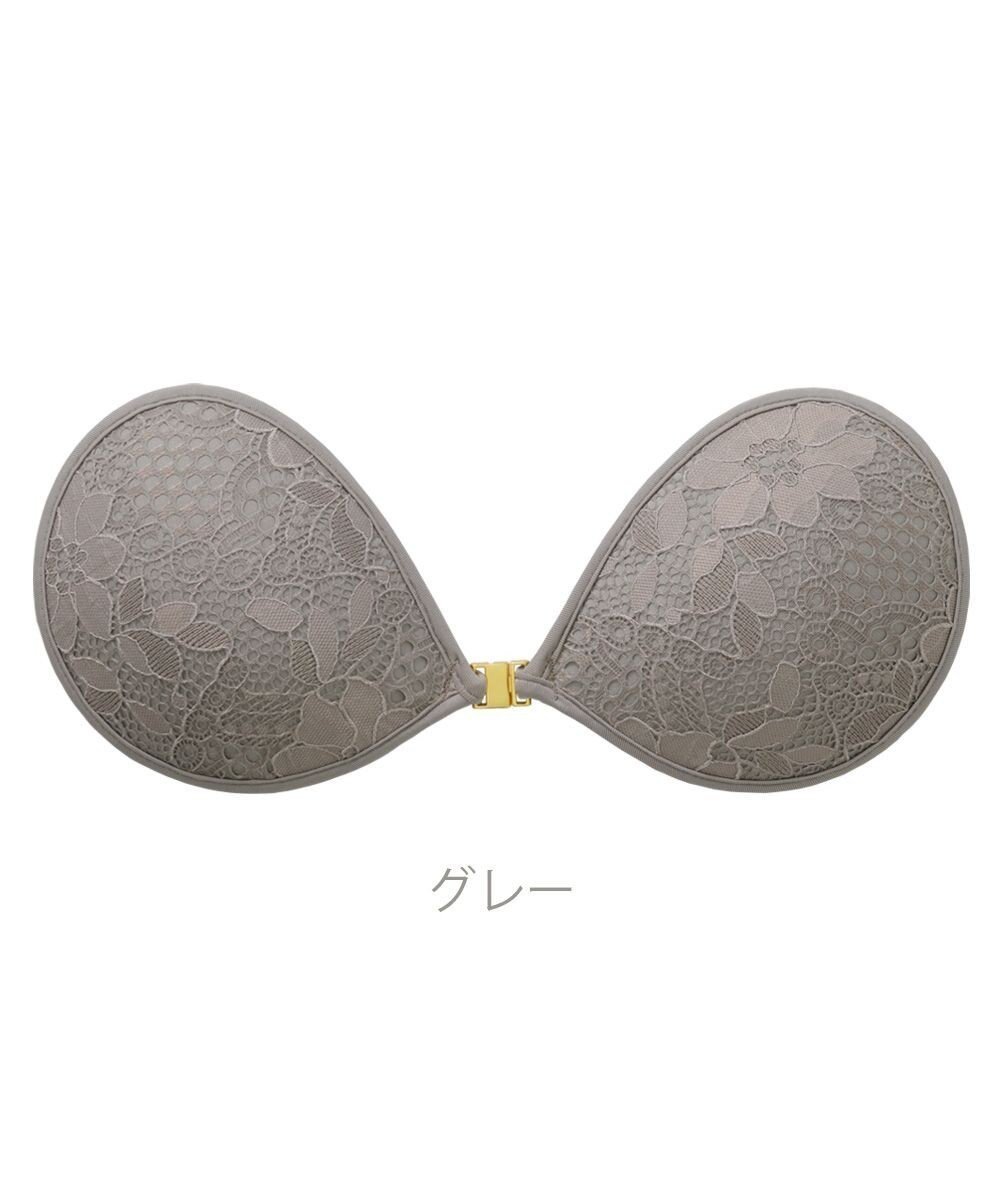 【ブラデリス ニューヨーク/BRADELIS New York】の【NuBra / ボリュームアップ】パテッドヌーブラ ルピナス インテリア・キッズ・メンズ・レディースファッション・服の通販 founy(ファニー) 　ファッション　Fashion　レディースファッション　Fashion for Women　アンダー　Underwear Essentials　エレガント 上品　Elegant　オイル　Body Oil　春　Spring　キャミソール　Camisole, Spaghetti Strap Top　コレクション　Collection, Seasonal Line　軽量　Lightweight, Ultra Light　サークル　Circle, Round Design　ショルダー　Shoulder, Shoulder Strap　シリコン　Silicone, Silicone Material　タオル　Towel, Bath Towel　ドレス　Dress, One-Piece　人気　Popular, Best Seller　パイピング　Piping, Trim Design　フォルム　Silhouette, Form　ブラジャー　Bra, Lingerie　ボタニカル　Botanical, Floral Pattern　ランジェリー　Lingerie, Intimate Wear　レース　Lace, Lace Fabric　S/S・春夏　SS, Spring/Summer, Warm Season　おすすめ　Recommended / Our Picks　夏　Summer　結婚式　Wedding　グレー|ID: prp329100004657082 ipo3291000000033687820