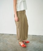 【グレース コンチネンタル/GRACE CONTINENTAL】のバックサテンカーゴパンツ カーキ|ID: prp329100004657084 ipo3291000000033687929